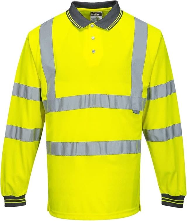 Thumbnail 3 de Portwest S277ORR4XL Polo HV manches longues 4XL