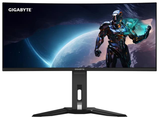 Detalle de Gigabyte MO34WQC2 OLED Curved – 34" Wide Quad HD für flüssiges Gaming