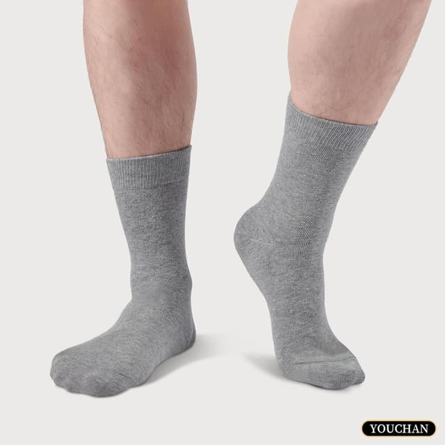 Detalle 2 de YOUCHAN 10 Paar Business-Socken ohne Naht aus Baumwolle – atmungsaktiv und OEKO-TEX-zertifiziert