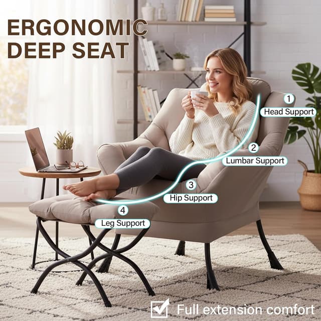 Thumbnail 6 de Welnow Lazy Chair 400 lb capacity