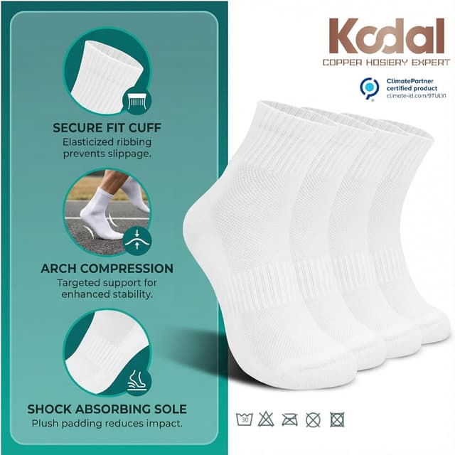 Detalle 2 de Kodal Copper Ankle Socks 4/5 pairs