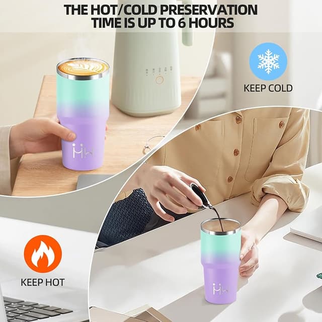 Detalle de HoneyHolly Termo Café 600 ml, vaso térmico hermético