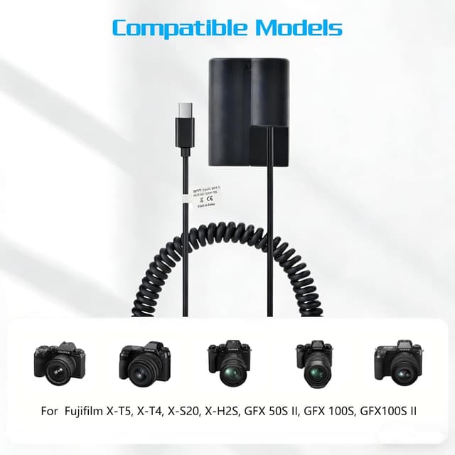 Detalle 2 de TAVT USB Type-C PD NP-W235 dummy battery