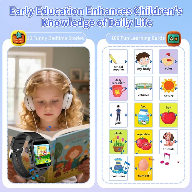 Detalle 2 de Kids Education Smart Watch with 32 Games