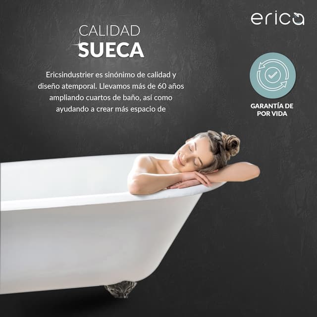Thumbnail 6 de Erica Barra para Cortinas de Ducha Inoxidable 🚿 85x95x85cm