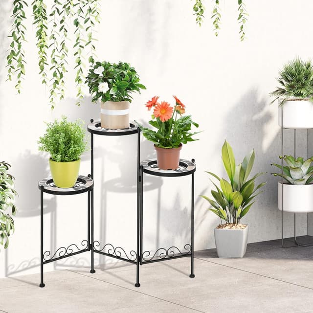 Thumbnail 1 de Outsunny Soporte para Plantas plegable 60x22x65 cm
