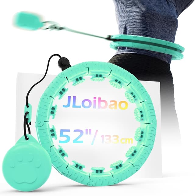 Thumbnail 6 de JLoibao Weighted Hula Circle for Adults (Infinity Fiteness Hoop Plus Size) with 24 detachable links