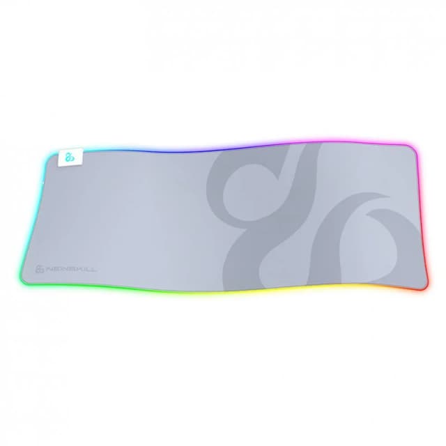 Detalle de Newskill Nemesis V2 Ivory Alfombrilla Gaming RGB XL