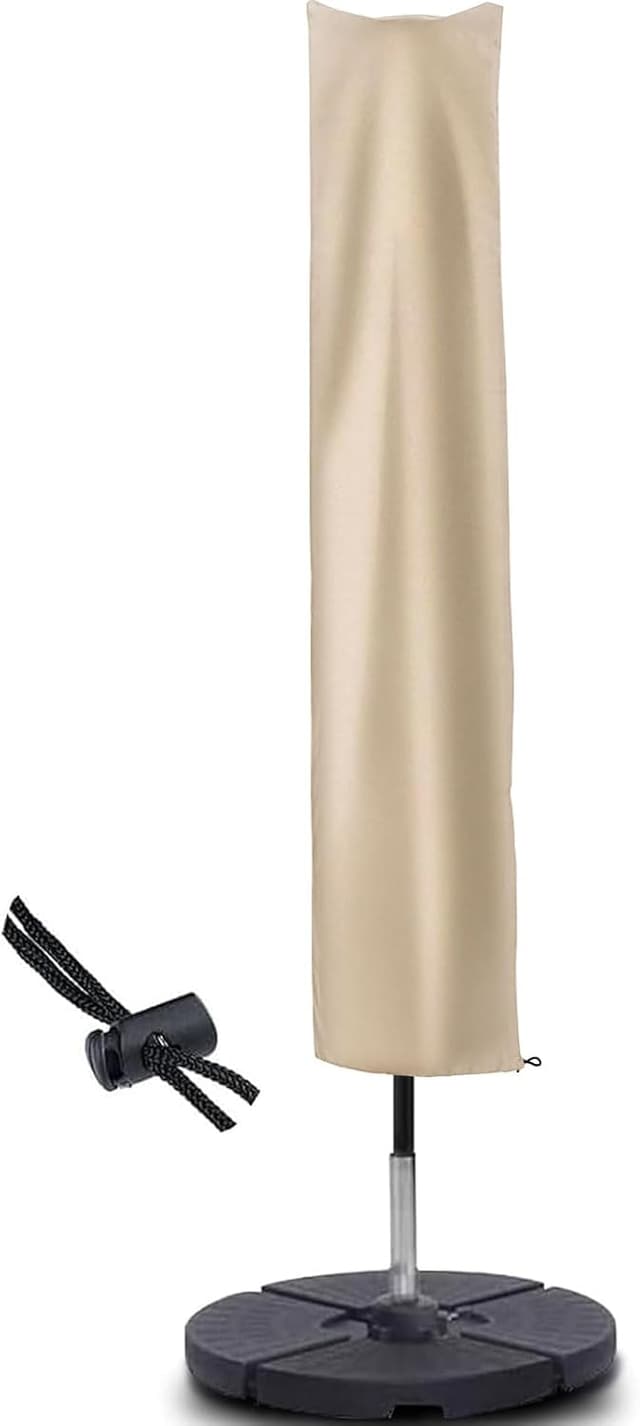 Detalle de RICHIE Garden Waterproof Parasol Cover (Oxford fabric) for 2–3m round patio umbrellas