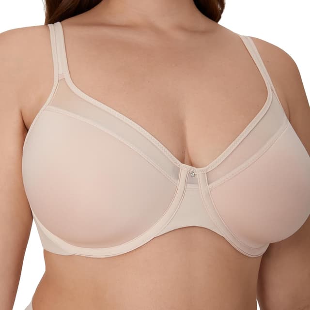Detalle de Bali Women’s Seamless Underwire T-Shirt Bra with Convertible Straps (Ultra-Light One Smooth U)