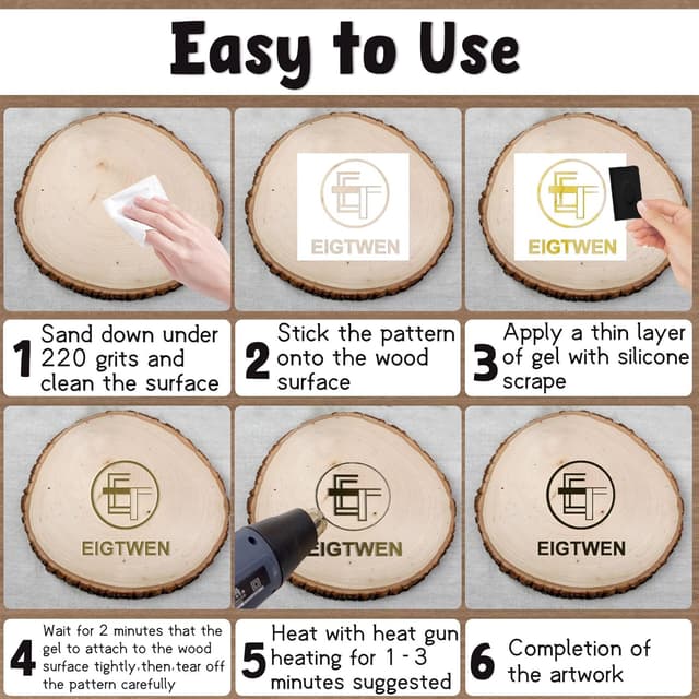 Detalle de Pâte de marquage au gel pour combustion du bois 150 g – 150g Wood burning gel