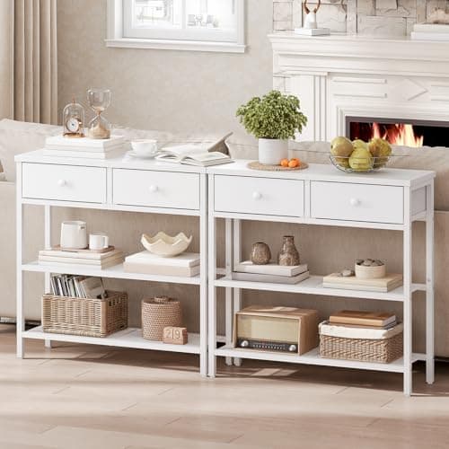 Thumbnail 1 de HOOBRO Mesa de Entrada Industrial con Cajones y Estantes 🏡