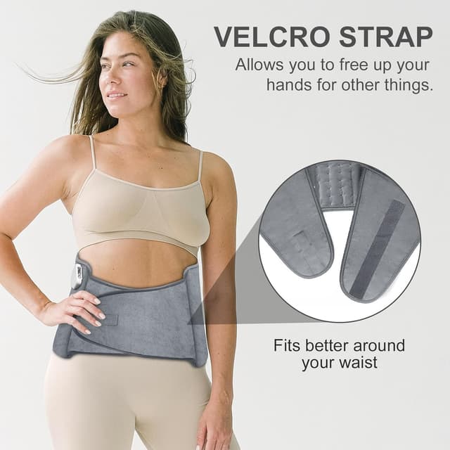 Detalle de Heat Pad for Back Pain Relief Electric Heating Pad with 6 Temperatures and Auto Shut Off Timer