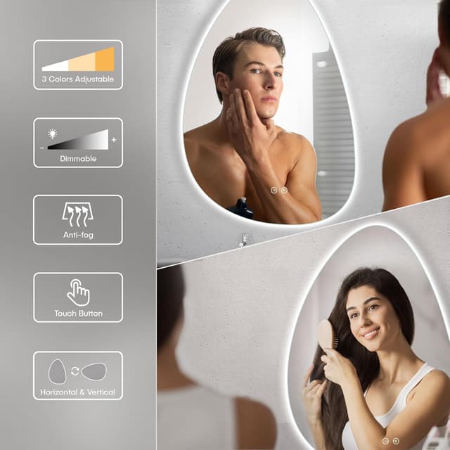 Detalle de Dripex Specchio Bagno LED 80 x 55 cm