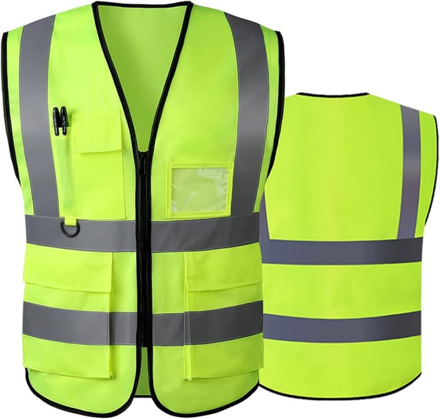 Detalle de Tydon Guardian Hi Vis Reflective Vest with Zipper Front (ANSI/ISEA compliant)