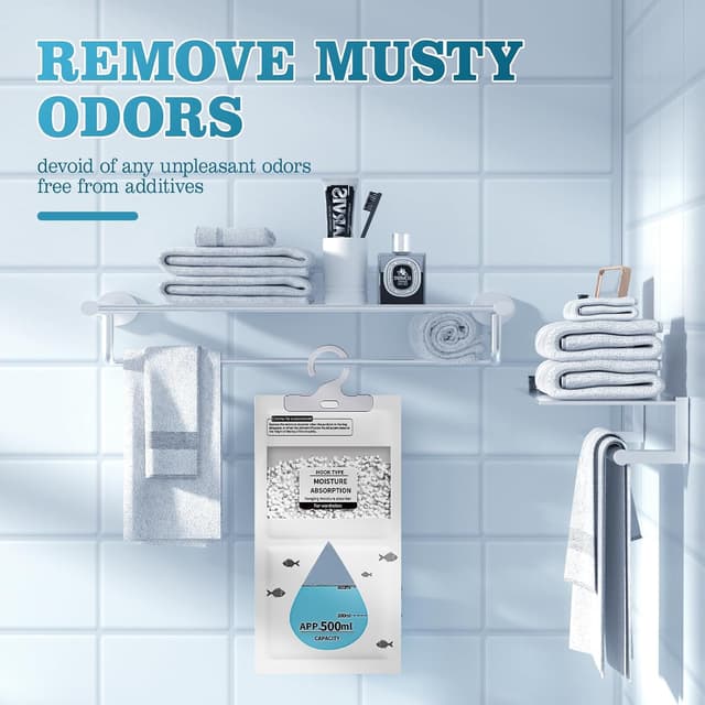 Thumbnail 3 de UHOUSEST 6 Pack Wardrobe Dehumidifier Hanging Bags