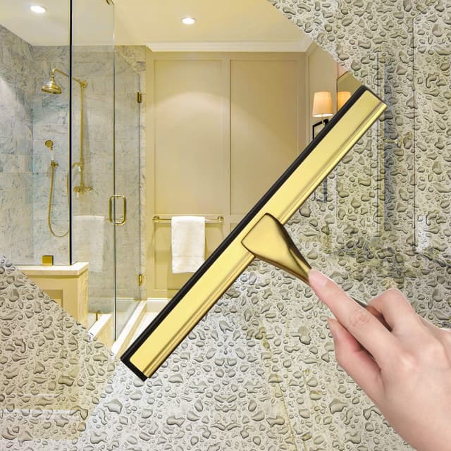 Detalle de HIWARE All-Purpose Shower Squeegee (10 Inches) for Shower Doors, Glass, Mirrors & More