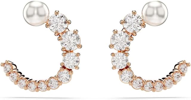 Thumbnail 5 de Swarovski Matrix Créoles Perle di Cristallo