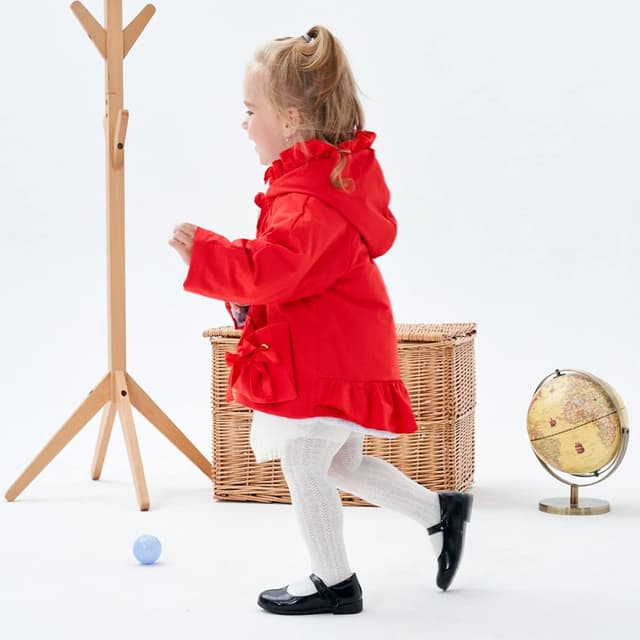 Detalle 2 de Famuka infant winter baby girls coat jacket with thick fleece lining