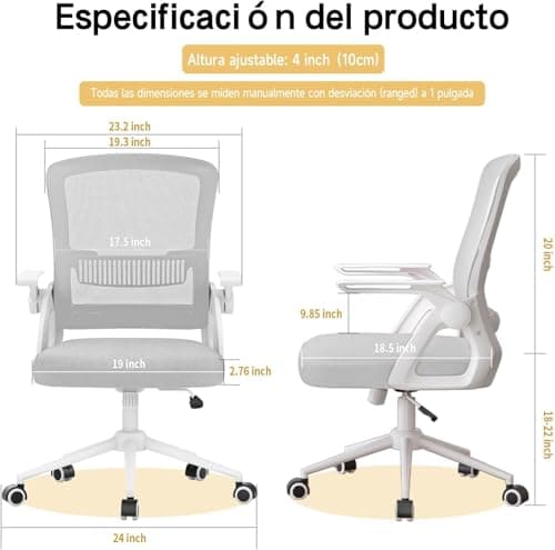 Detalle 2 de naspaluro Silla de Oficina ergonómica 10 cm
