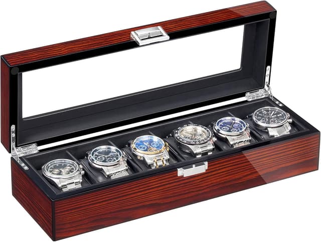 Detalle de BEWISHOME Caja para relojes hombre ESSH06Y