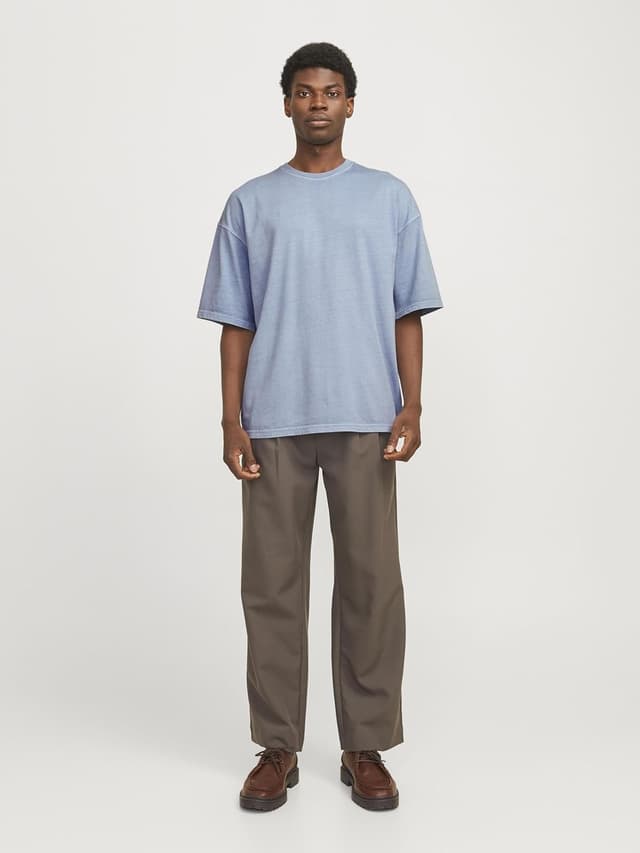 Detalle 2 de JACK & JONES Herren T-Shirt Einfarbig