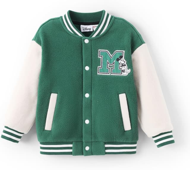 Detalle 2 de Disney Minnie Mickey Stitch Princess Frozen Elsa Marvel Jacket Kids Button-Up Coat