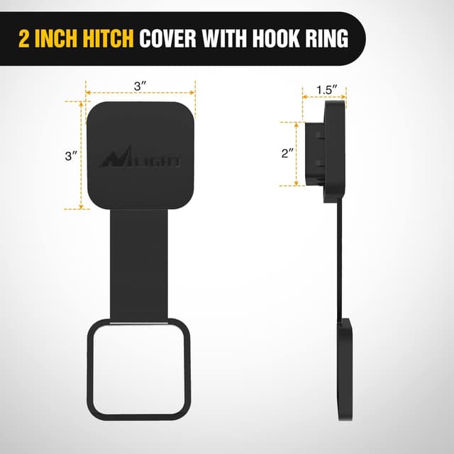 Detalle 2 de Nilight 2-Inch Rear Trailer Hitch Receiver Kit for 2021-2026 Ford Bronco (2-Door & 4-Door, Excludes Bronco Sport)