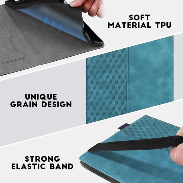 Detalle de CXTCASE Hülle für Samsung Galaxy Tab A11 Plus (11.0" 2025 / 11.0" 2023) – Multi-Winkel Folio Flip Smart Cover in Grün