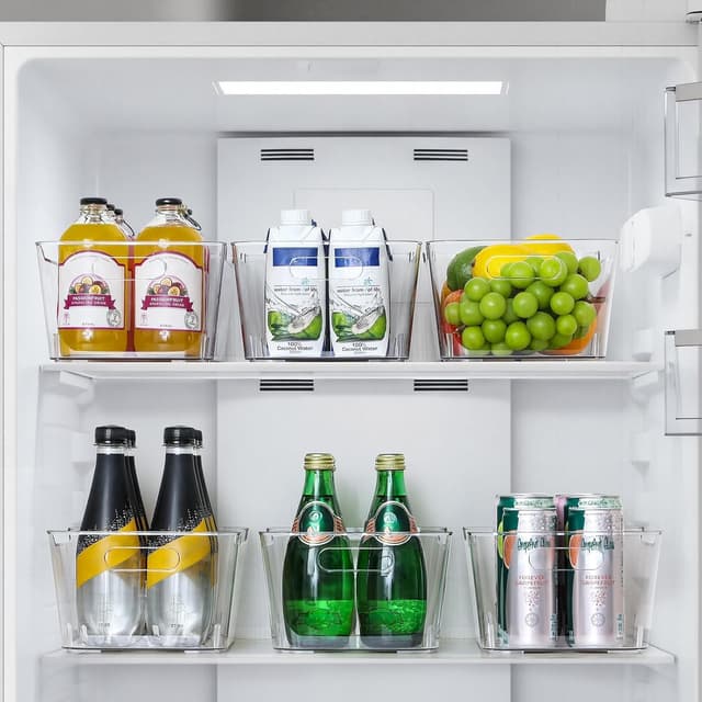 Detalle 2 de SOHO Collection L 12-Pack Clear Storage Bins