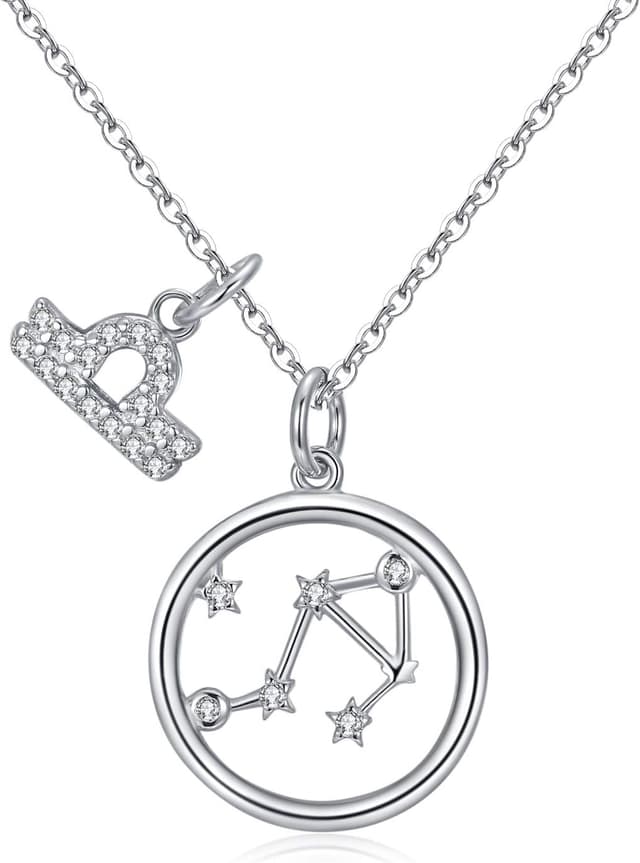 Detalle de Qings Horoscope Pendant Libra CZ Necklace
