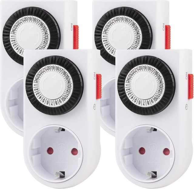 Detalle de HBN Mechanische Zeitschaltuhr Steckdose 3680 W Timer