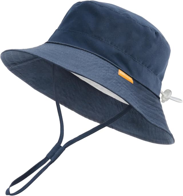 Detalle de FURTALK Kinder-Sonnenhut mit UV-Schutz, verstellbar & faltbar – Bucket Hat mit breiter Krempe
