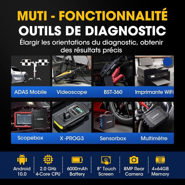 Thumbnail 6 de Launch X431 Pros Elite valise diagnostic auto 38 services