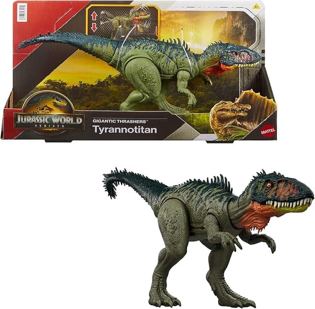 Detalle de Mattel Jurassic World: El Renacer Tiranotitán 🦖 Juego Digital JCL75