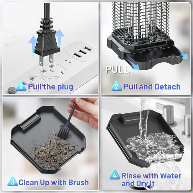 Thumbnail 6 de Jawlark Fly Zapper 4200V electric bug killer