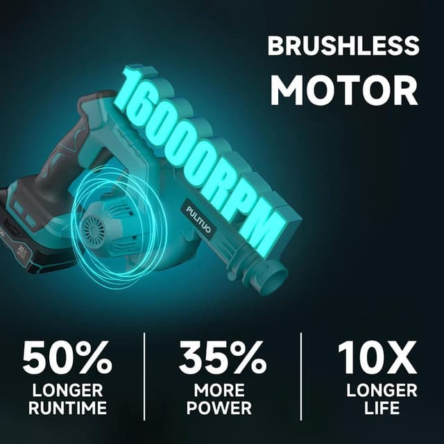 Thumbnail 3 de Pulituo Cordless Leaf Blower 242 km/h