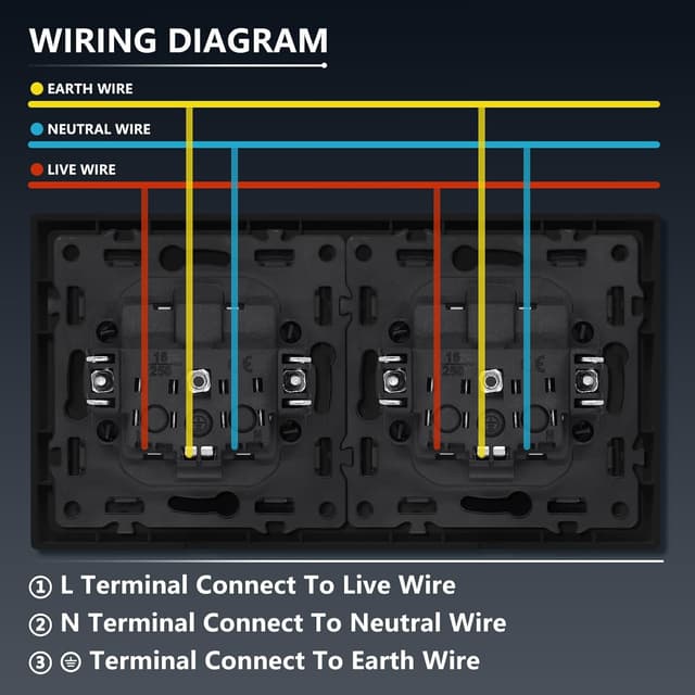 Thumbnail 6 de BSEED Schuko Doppelsteckdose 16A 🪫