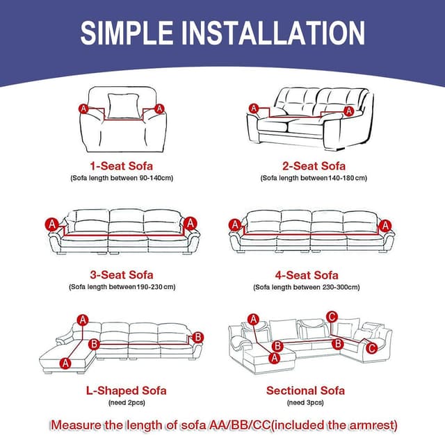 Detalle 2 de Jaotto Copridivano Elasticizzato 3 Posti Universale con Braccioli Fantasia Arancione Antiscivolo e Antimacchia