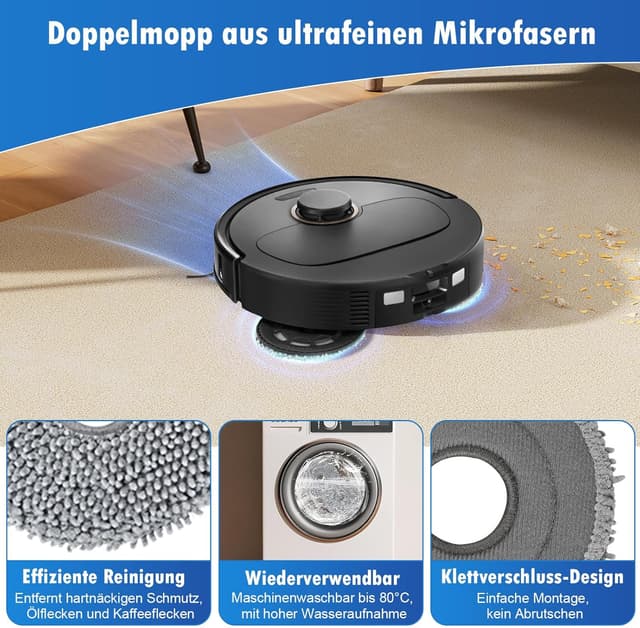 Detalle de Alloytool 25-teiliges Zubehör-Set für Roborock Qrevo Pro / Qrevo S / Qrevo MaxV