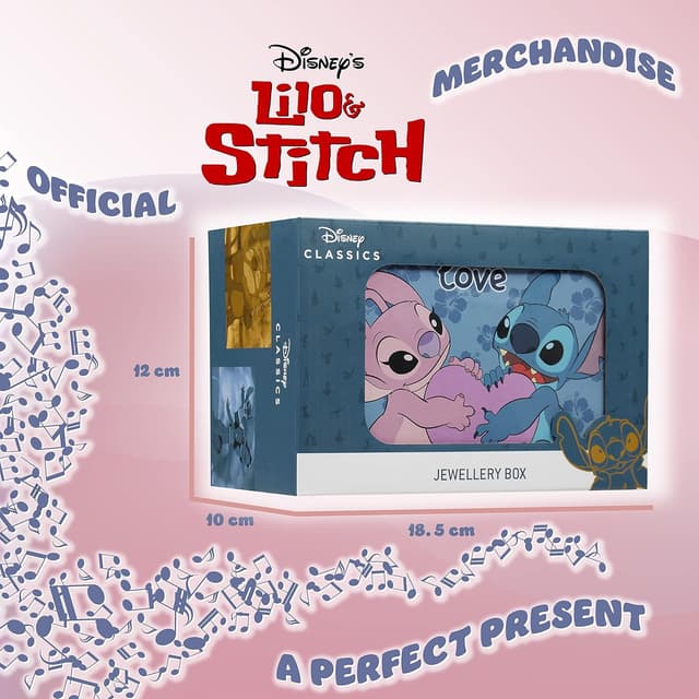 Thumbnail 5 de Disney Stitch Musical Jewellery Box with Spinning Figure