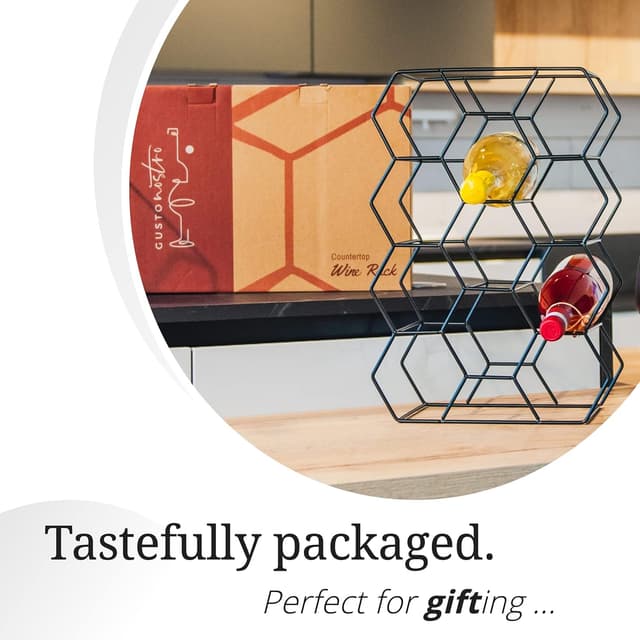 Thumbnail 6 de Gusto Nostro Portabottiglie da Tavolo 14 Bottiglie Nero