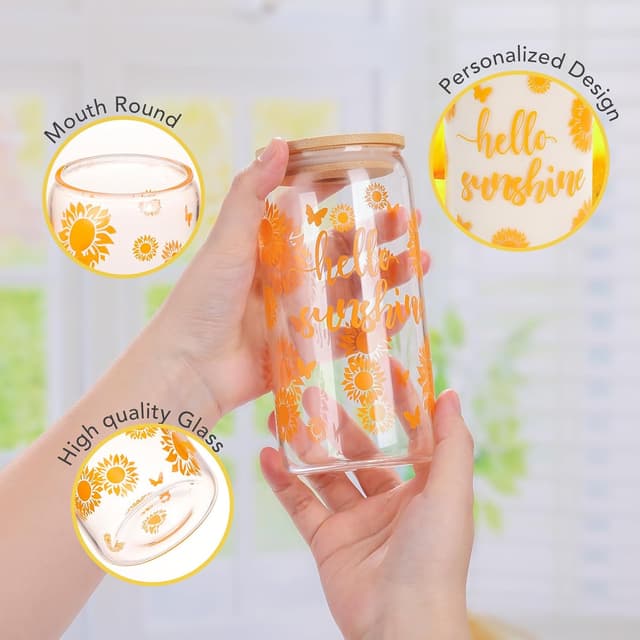 Thumbnail 6 de MEIMUCUL Sonnenblumen Geschenkset 16oz 🌻