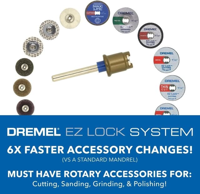 Thumbnail 2 de Dremel EZ728-01 11-Piece EZ Lock Cutting Kit 🛠