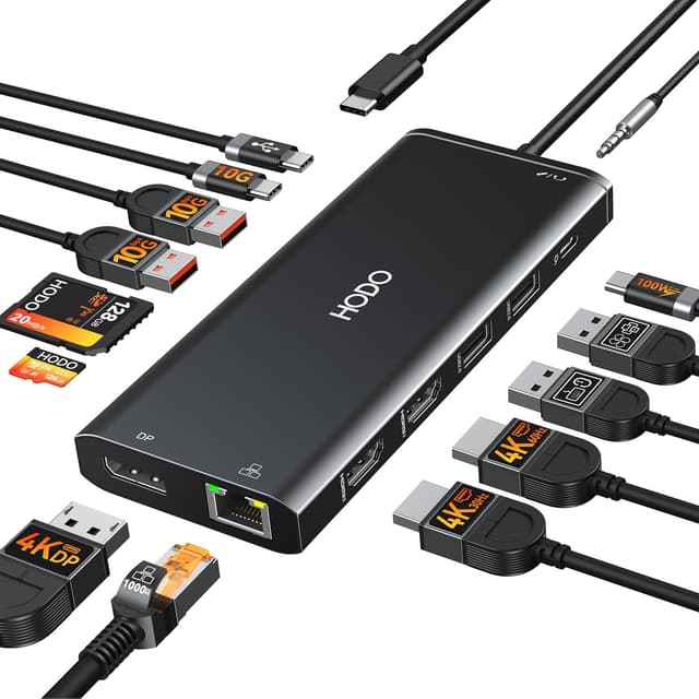 Imagen de HODO Dockingstation Laptop 2 Monitore USB-C en OfertitasTOP