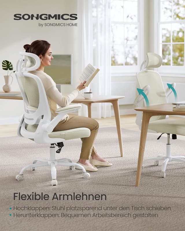 Thumbnail 5 de SONGMICS OBN047K01 ergonomischer Bürostuhl 53 cm Sitzfläche