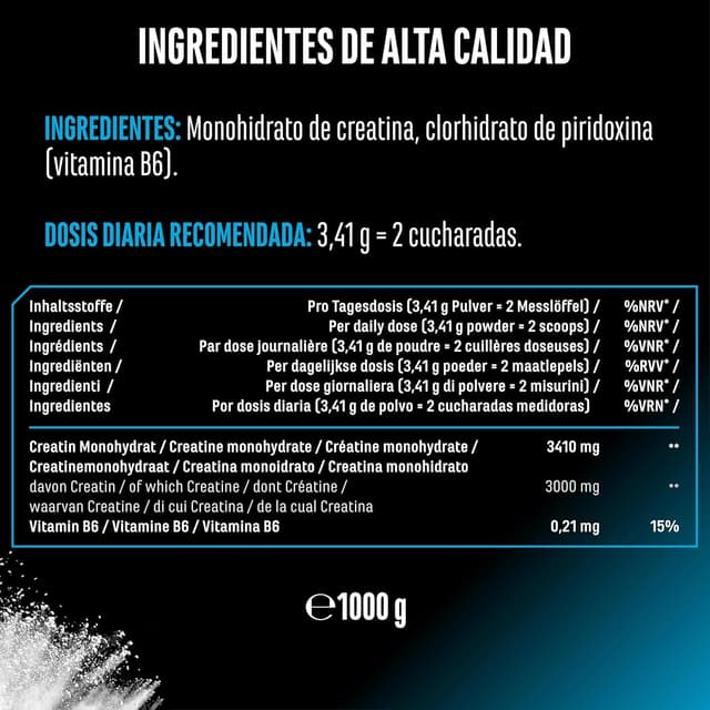 Thumbnail 4 de Creatina Monohidrato 1000 g 293 porciones