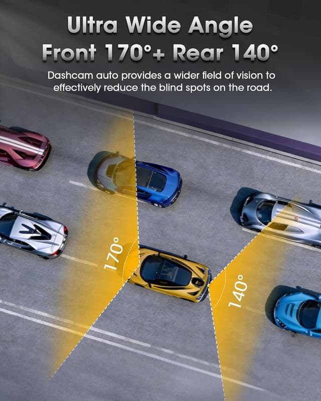 Thumbnail 3 de Jansite T30 10 Inch Dual 1080P Mirror Dash Cam