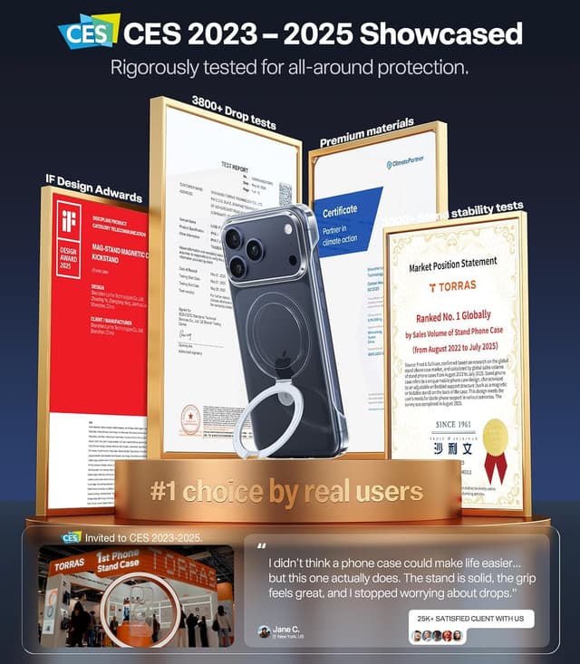 Thumbnail 5 de TORRAS Ostand Ultra Slim iPhone 17 Pro Case 6.3"