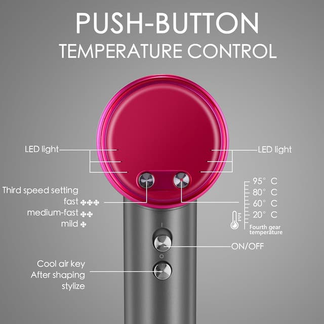 Thumbnail 5 de Professional Ionic Hair Dryer 1600W for Travel 💇♀